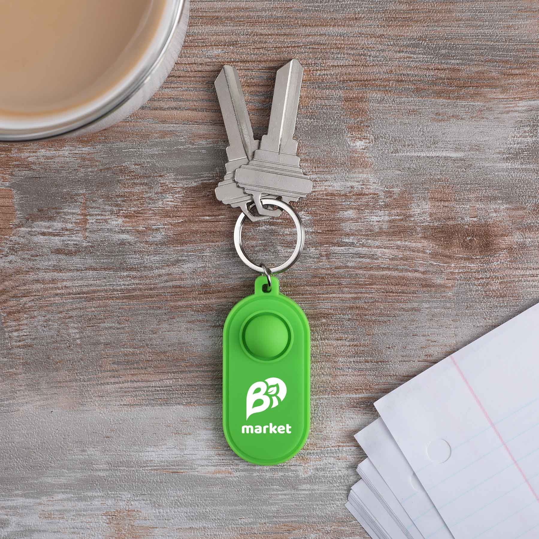 Silicone Stress Pop-It Keytag