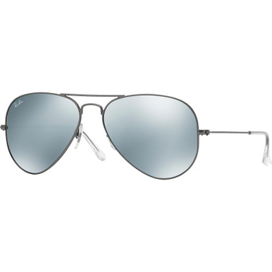 Ray-Ban Aviator Sunglasses: Gunmetal Flash 58/14/135 - HPG Brands