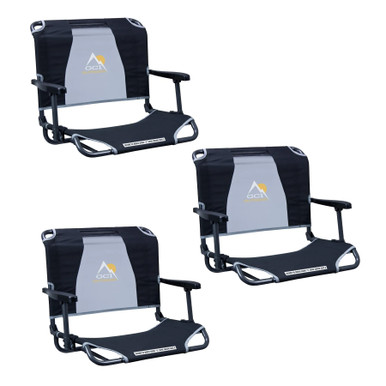GCI Outdoor Big Comfort Stadium Chair W/Armrests (Set Of 3) - HPG