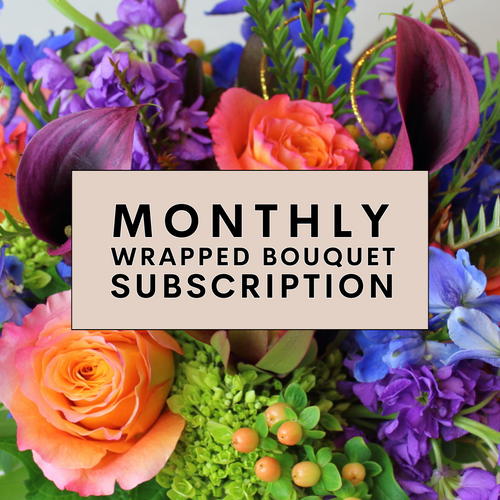 Monthly Wrapped Bouquet Subscription