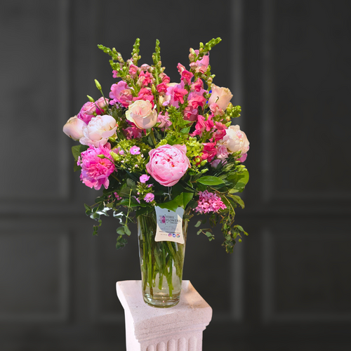 Tall Pink & Peonies Bouquet
