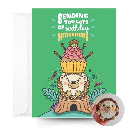 Hedgehog Birthday Card Hedgehog Birthday Card