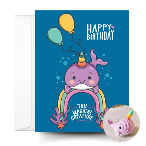 Narwhal Birthday Card Narwhal Birthday Card