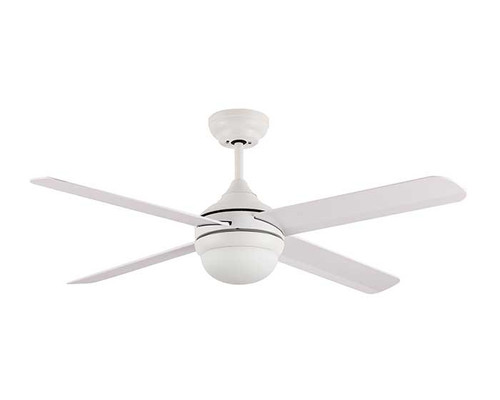 122cm 48inch White Ceiling Fan With Light E27 60W 3 Speed