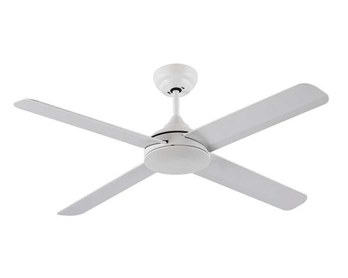 132cm 52inch White Ceiling Fan 240V 65W 3 Speed