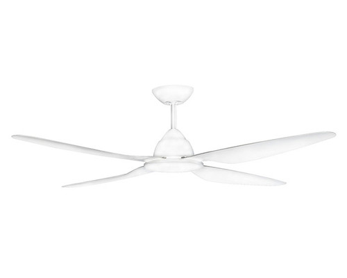 132cm 52inch Ceiling Fan With Remote 38W White 6 Speed