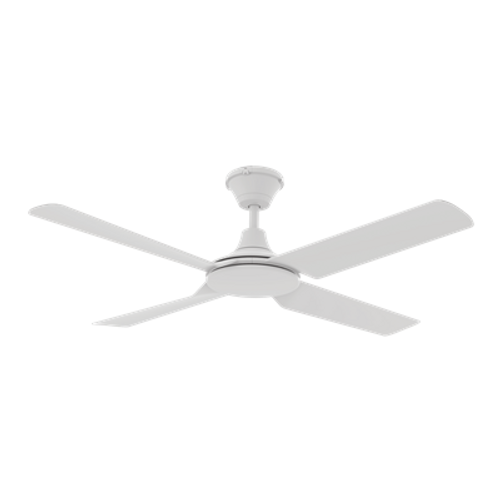 White 52 Inch 132cm 4 Blade Ceiling Fan 26W IP66