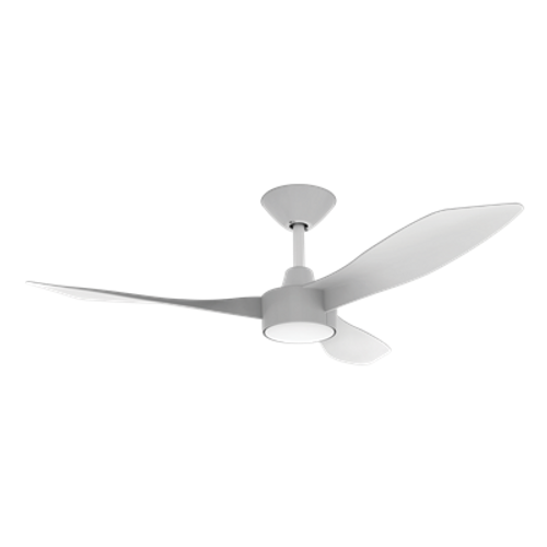 Twisted 3 Blade 52 Inch Ceiling Fan In White 25W