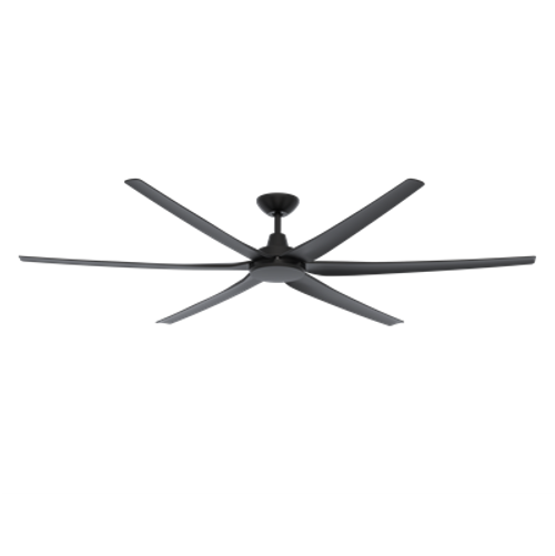 Black 6 Blade 80 Inch Ceiling Fan 55W