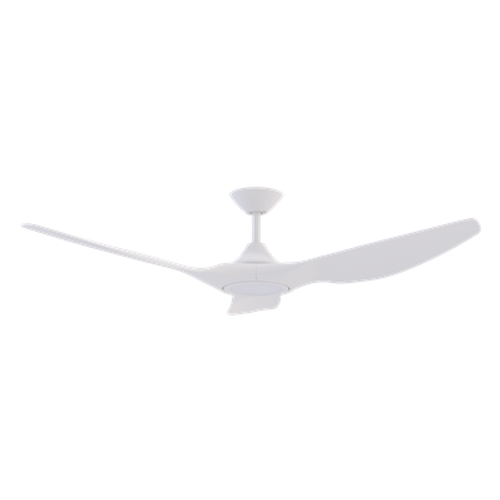 3 Blade 60 Inch Lightweight Ceiling Fan In White 35W