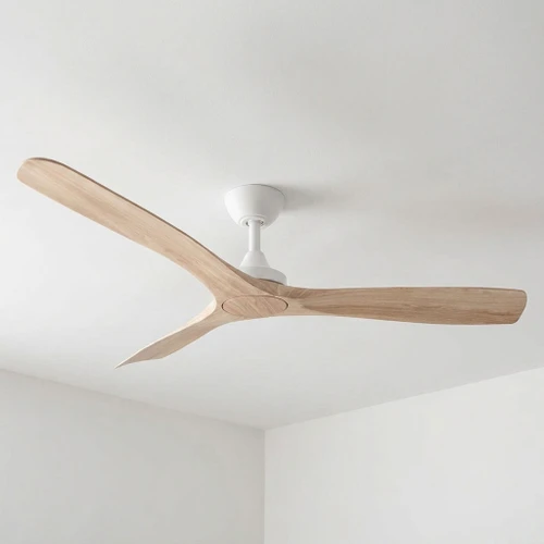 132cm 52-inch White-Ashwood DC Ceiling Fan Remote Control 3 Blade 30W