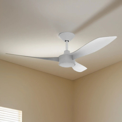 122cm 48-inch White DC Ceiling Fan 3 Blade 25W 9 Speed Remote Control