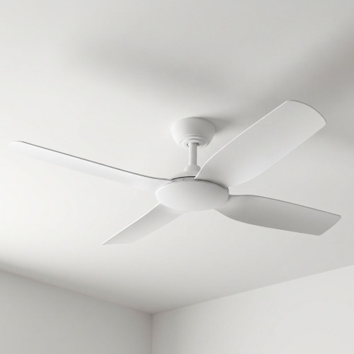 122cm 48-inch White DC Ceiling Fan With WiFi Smart Remote 4 Blade 33W 6 Speed