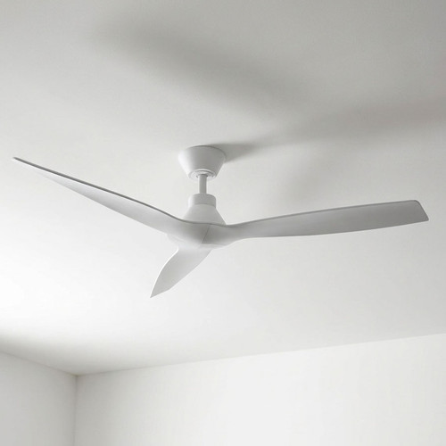 132cm 52-inch White DC Ceiling Fan Remote Control Smart 3 Blade 28W 6 Speed