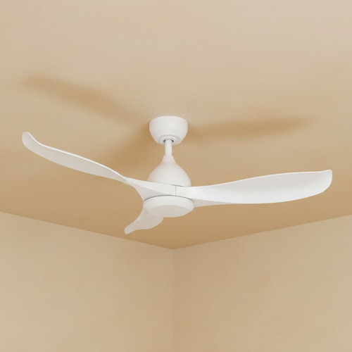 132cm 52-inch White DC Ceiling Fan WiFi Smart Remote 3 Blade 34W 6 Speed