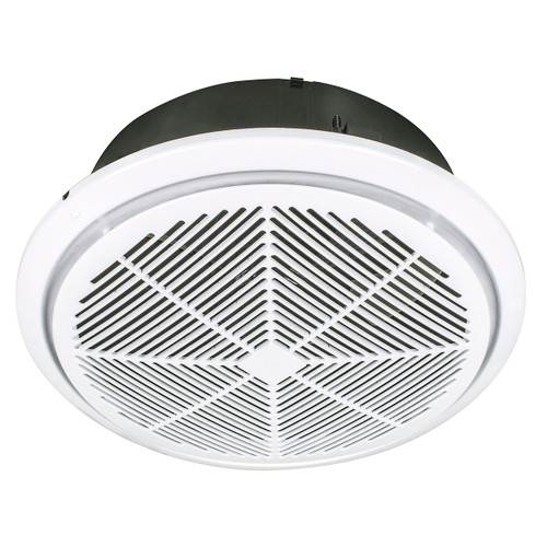 Whisper 240mm High Velocity Round Exhaust Fan - White