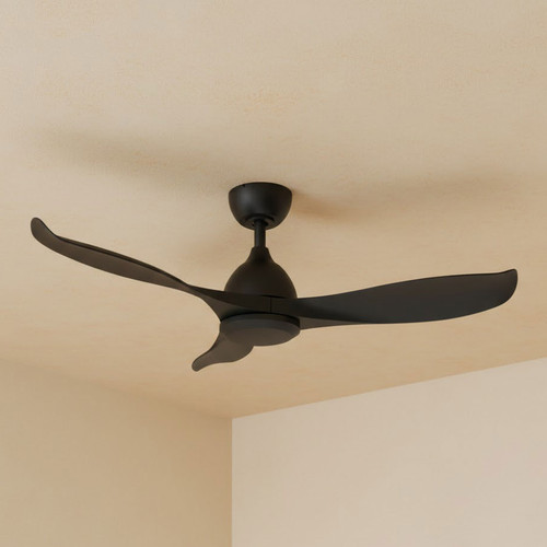 107cm 42-inch Black DC Ceiling Fan WiFi Smart Remote 3 Blade 34W 6 Speed