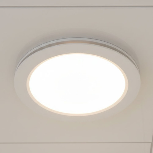 White Exhaust Fan 40W With 17W Tri-CCT Light 1000lm 335mm Round