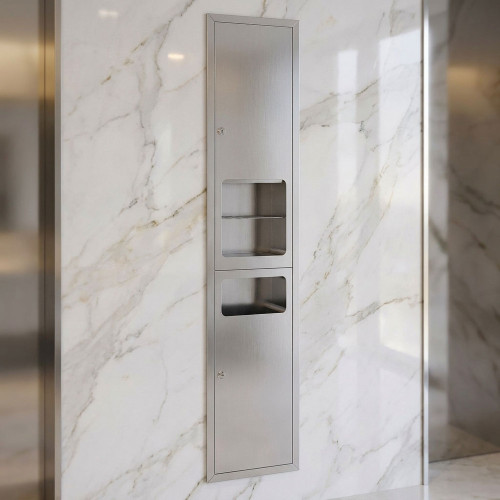 Hand Dryer Stainless-Steel 3-in-1 Waste and Towel Station 1000W 150cm