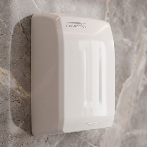 Hand Dryer White Sensor Operated 1100W 26cm
