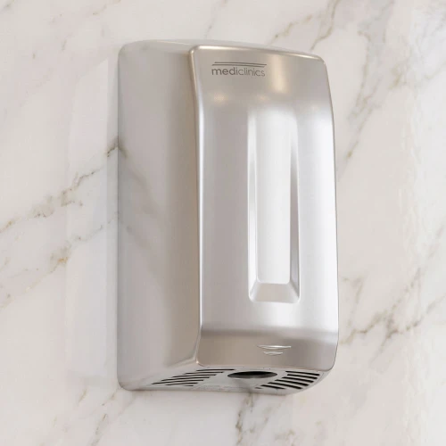 Hand Dryer Satin Silver Sensor Operated 1100W 26cm
