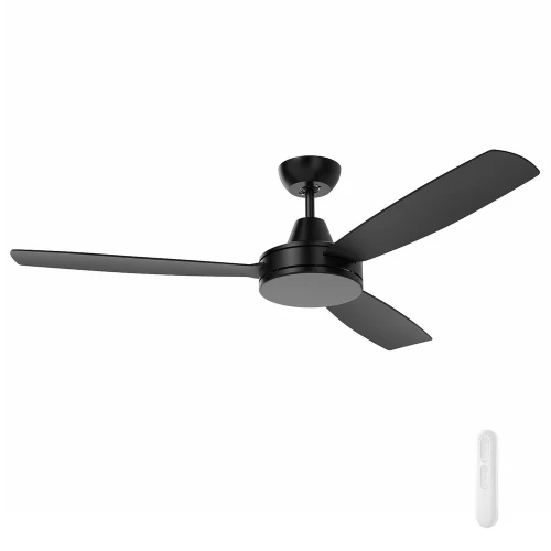 137cm 54-inch Black DC Ceiling Fan Remote 3 Blade 35W 6 Speed