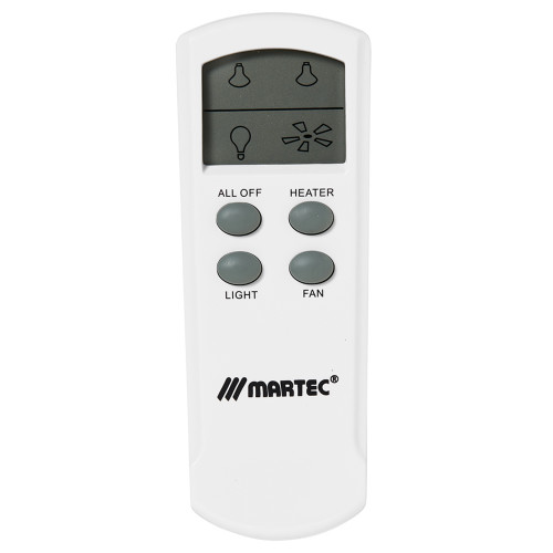 Bathroom Heater LCD Remote Control MR1 White