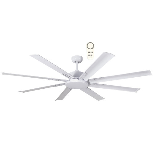 165cm 65inch White Ceiling Fan 35W 5 Speed