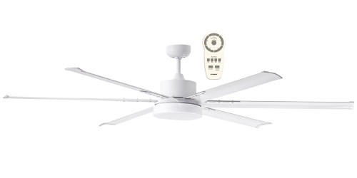 210cm 84inch White Ceiling Fan With Light and Remote 35W 5 Speed