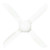 132cm 52inch Pure White Ceiling Fan 50W 3 Speed