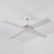 132cm 52-inch White AC Ceiling Fan 52inch 65W 3 Speed