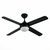 132cm 52inch Black AC Ceiling Fan With Light 65W 3 Speed