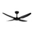 132cm 52-inch Black DC Ceiling Fan Remote Control 4 Blade 35W 6 Speed