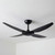 132cm 52-inch Black DC Ceiling Fan Remote Control 4 Blade 35W 6 Speed