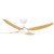 132cm 52inch White-Oak DC Ceiling Fan With Remote and Light 35W 6 Speed