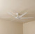 203cm 80-inch White DC Ceiling Fan Remote Control 6 Blade 55W