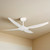 132cm 52-inch White DC Ceiling Fan Remote Control 35W 6 Speed
