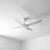 132cm 52-inch White DC Ceiling Fan Remote Control 35W 6 Speed
