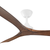 132cm 52-inch White DC Ceiling Fan Remote Control and Walnut 3 Blade 30W