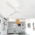 132cm 52-inch Ivory DC Ceiling Fan Remote Control 3 Blade 30W