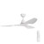 132cm 52-inch White DC Ceiling Fan Remote Control Blade 31W 6 Speed