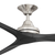 Noble 152cm 60-inch Nickel-Black AC Ceiling Fan 3 Blade 80W 3 Speed