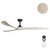 Domenech 183cm 72-inch Black-Oak DC Ceiling Fan Remote Control 3 Blade 39W 6 Speed