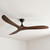 Domenech 183cm 72-inch Black-Walnut DC Ceiling Fan Remote Control 3 Blade 39W 6 Speed