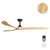 Domenech 183cm 72-inch Black-Timber DC Ceiling Fan Remote Control 3 Blade 39W 6 Speed
