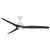 152cm 60-inch White-Black AC Ceiling Fan With Light 3 Blade 80W