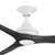 152cm 60-inch White-Black AC Ceiling Fan With Light 3 Blade 80W