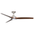152cm 60-inch Nickel-Koa AC Ceiling Fan With Light Brushed 3 Blade 80W