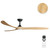 183cm 72-inch Black-Timber DC Ceiling Fan Light Remote Control 3 Blade 39W