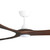 Domenech 183cm 72-inch White-Walnut DC Ceiling Fan With Light Remote Control 3 Blade 39W